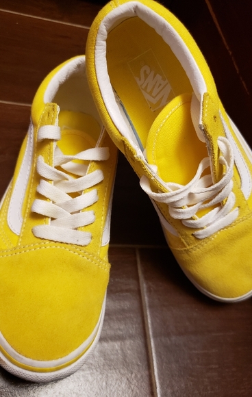 bright yellow vans